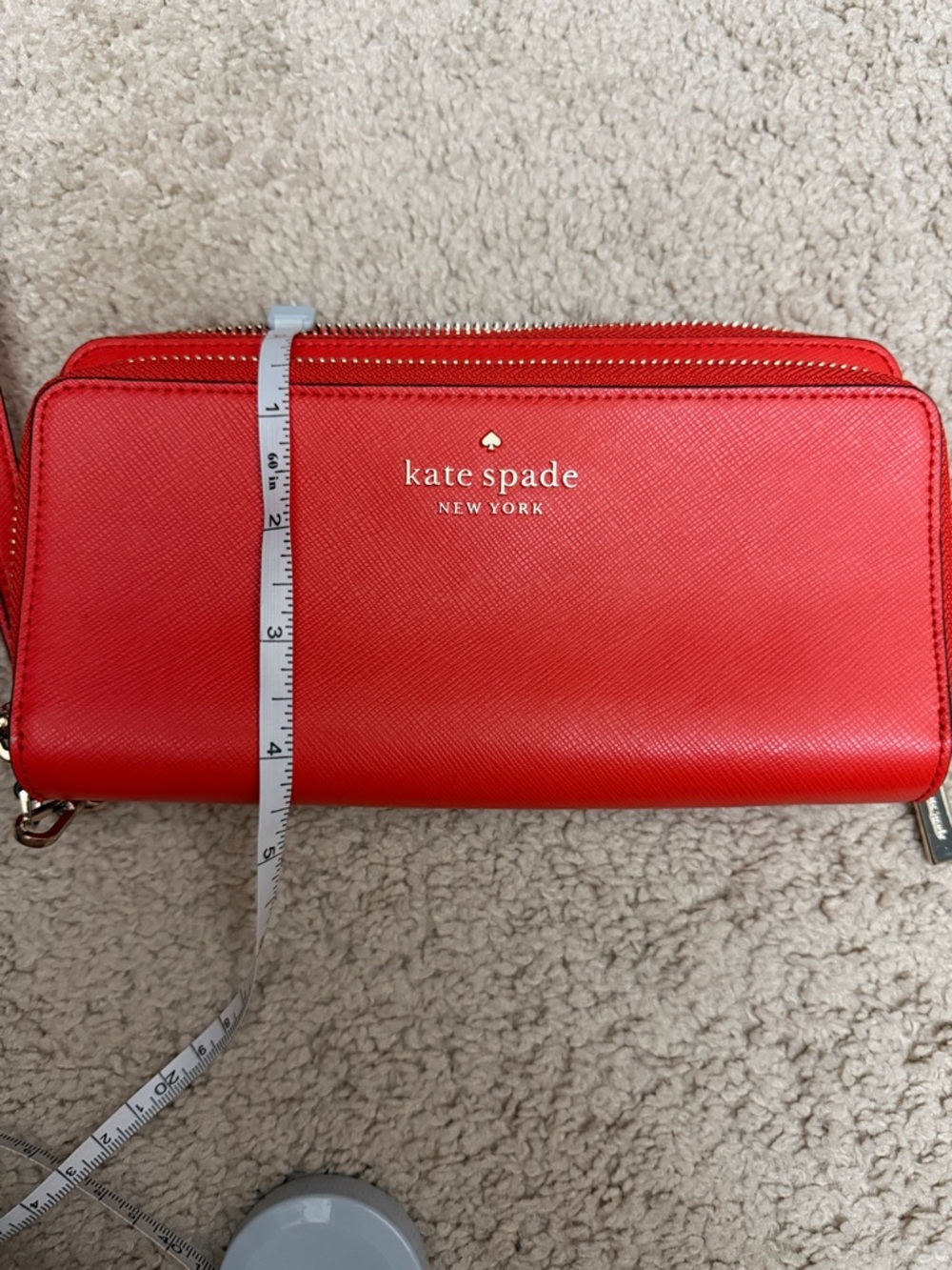 kate spade Red Zip-Around Leather Continental Wallet - Picture 5 of 5